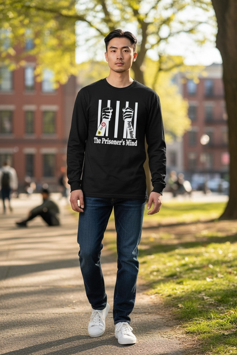 POETRY IN MOTION I AM I "The Prisoner's Mind" Long sleeve t-shirt