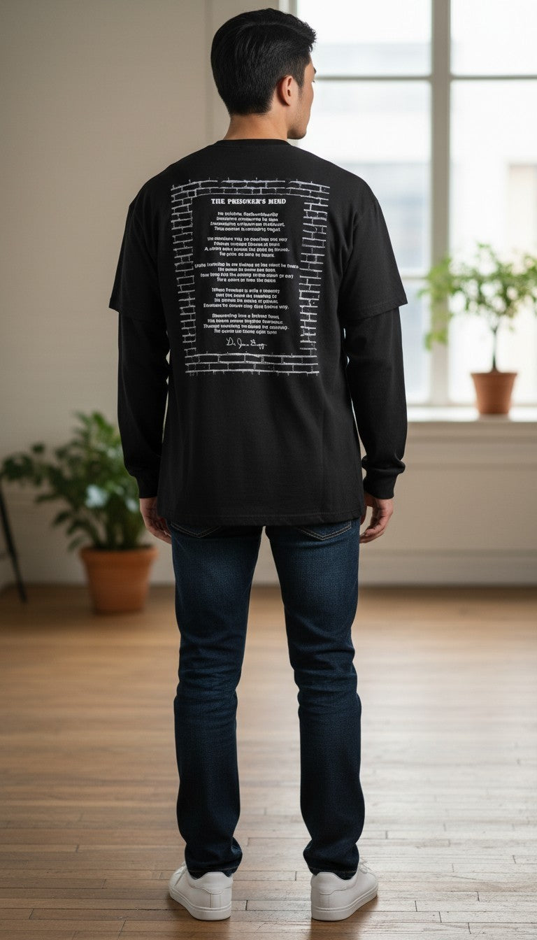 POETRY IN MOTION I AM I "The Prisoner's Mind" Long sleeve t-shirt