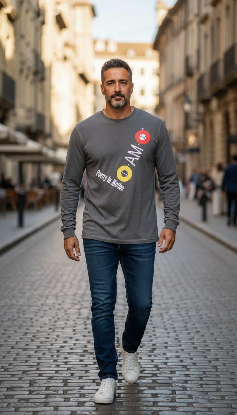 POETRY IN MOTION I AM I "Logo" Long sleeve tee